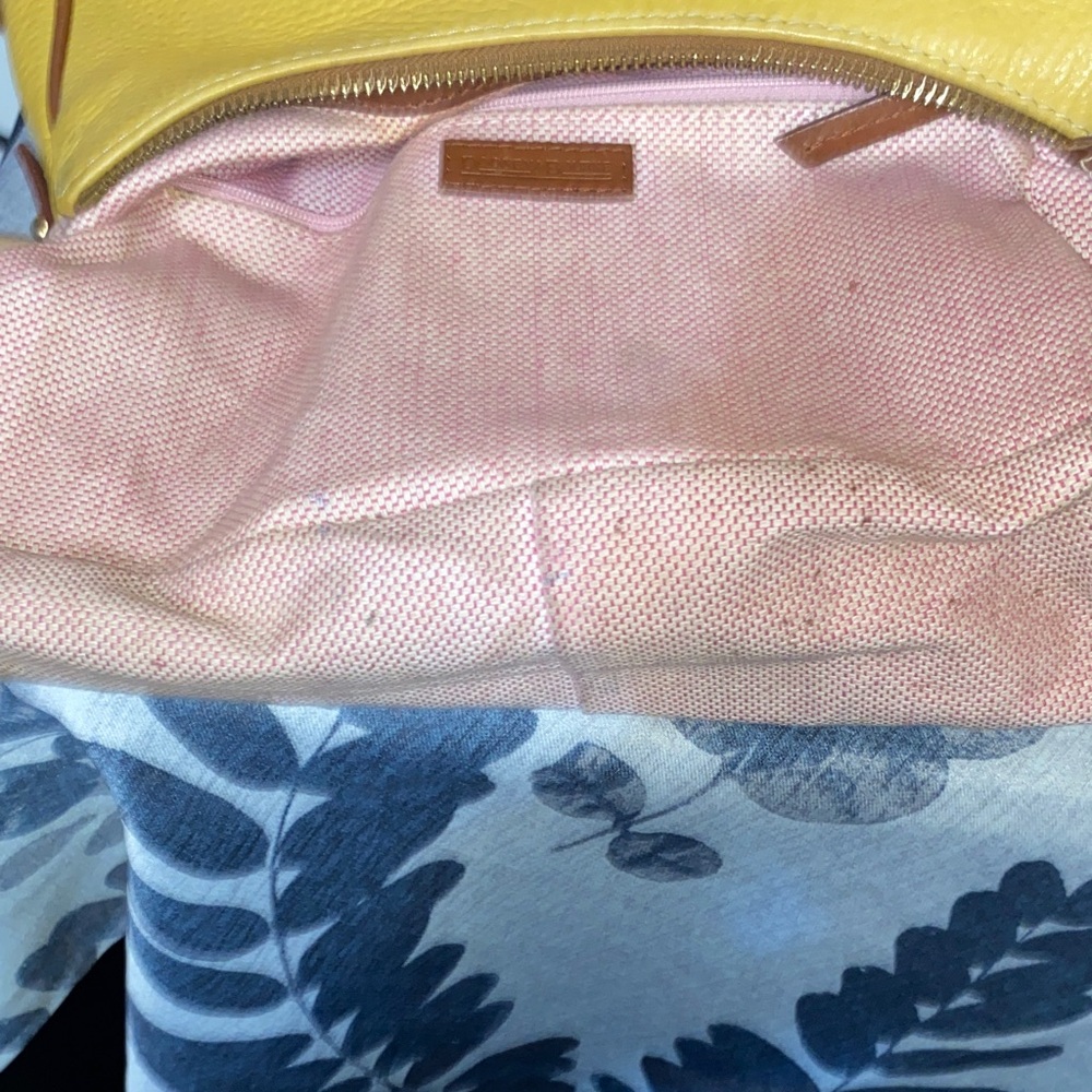 Dooney & Bourke Yellow Leather Shoulder Bag only - Picture 3 of 6